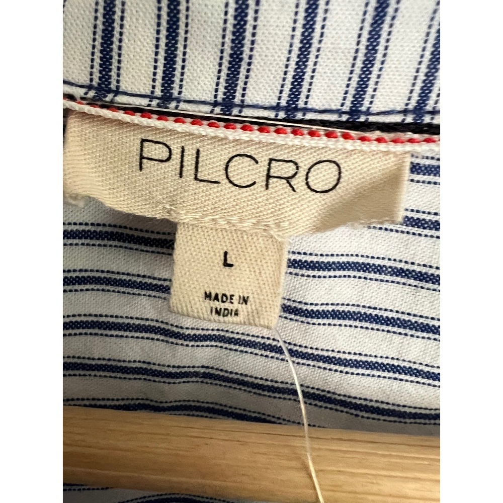 Anthropologie Pilcro Paint Splatter Shirt Dress Striped Artistic Preppy Boho NWT - Picture 13 of 16